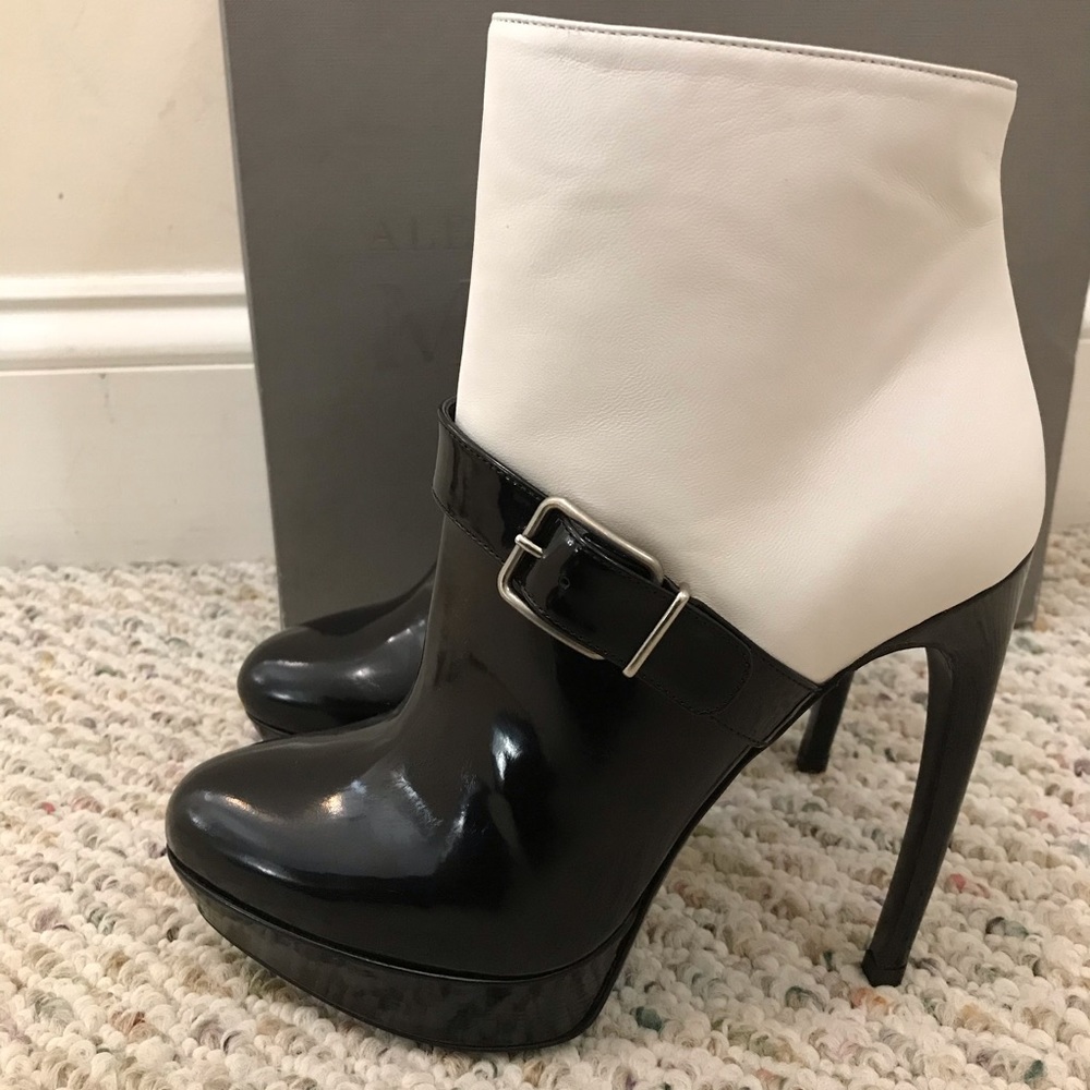 ๐ Alexander McQueen platform ankle boots booties - Picture 4 of 8